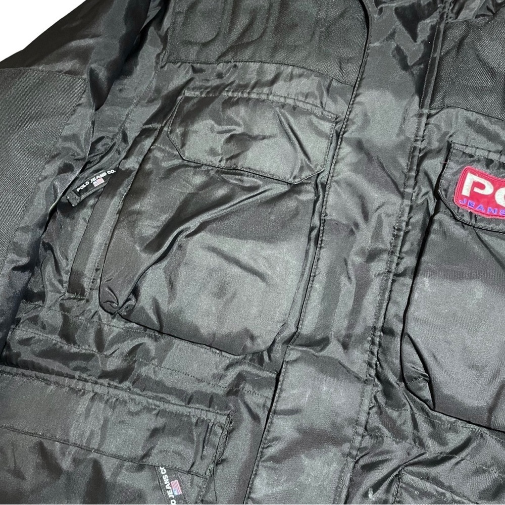 Rare Vintage 90s Ralph Lauren Polo Jeans NASA Style Parka Jacket SIZE:S fits M - Picture 4 of 6